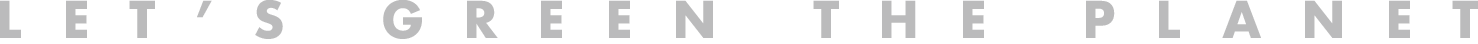 Let's green the planet - Orizzontale